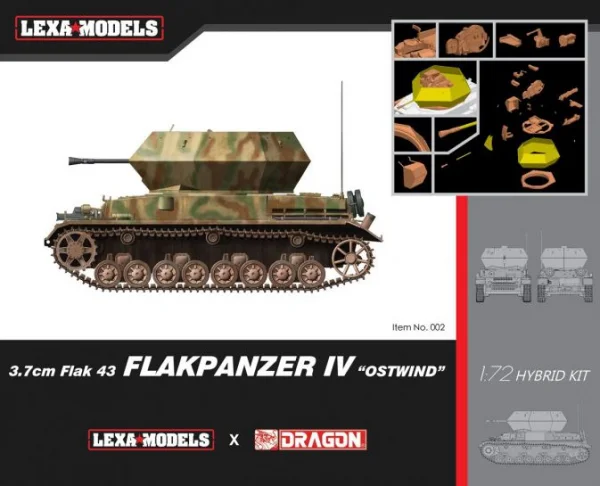 1/72 3.7CM FLAK 43 FLAK PZR IV