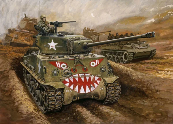 Dragon 1/72 M4A3E8 Easy Eight Korean War