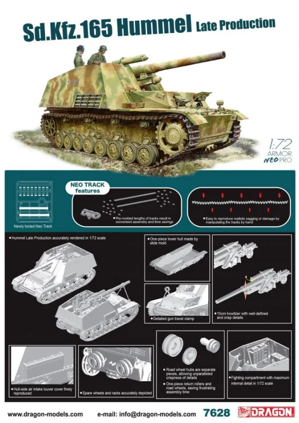 Dragon Sdkfz 165 Hummel Late W Neo Track &mdash; image 3 of 3