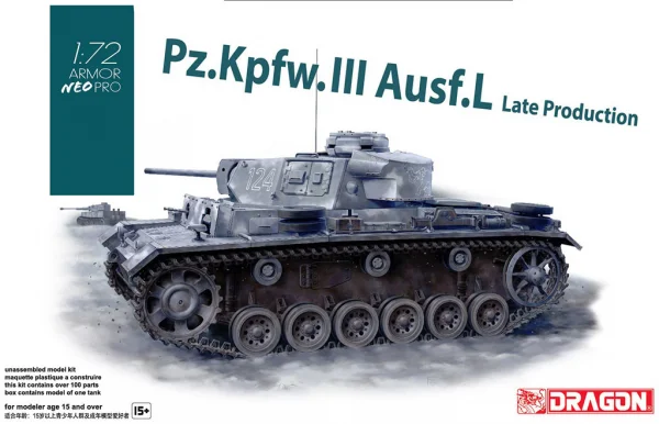 Dragon 1/72 Pz.Kpfw.Iii Ausf.L Late Prod