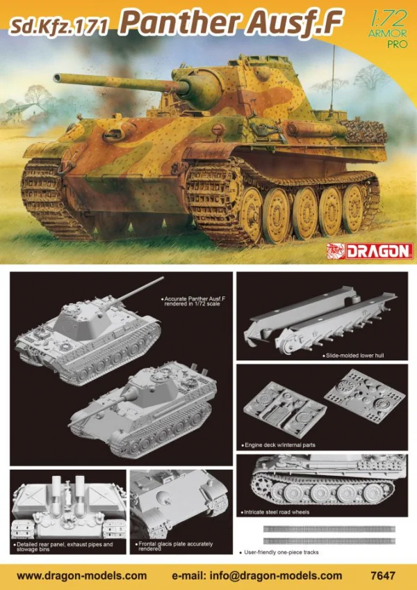 Dragon 1/72 Sd Kfz 171 Panther Ausf F