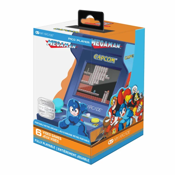 My Arcade Mega Man Pico Player 3.7 Portable Retro Arcade (6 Games in 1)