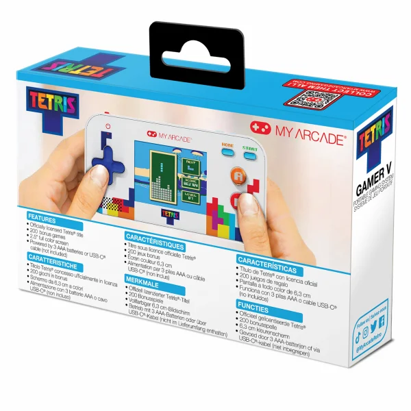 My Arcade Tetris Gamer V Portable Video Game System (201 Games in 1)