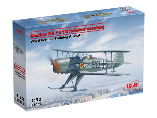 Bücker Bü 131D (Winter Version) - WWII German Training Aircraft