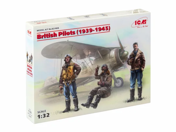 British Pilots (1939-1945) 3 Figures