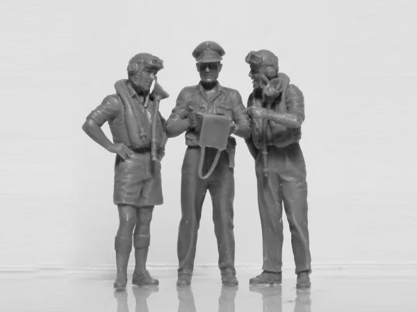 British Pilots in Tropical Uniform (1939-1943) (3 figures)