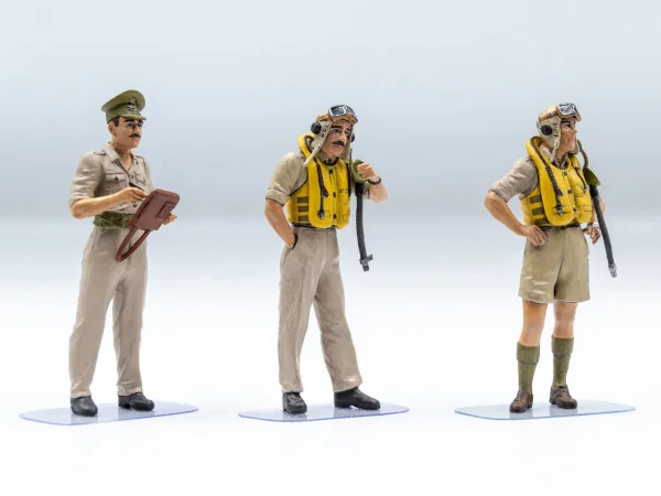 British Pilots in Tropical Uniform (1939-1943) (3 figures)
