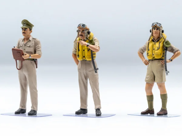 British Pilots in Tropical Uniform (1939-1943) (3 figures)