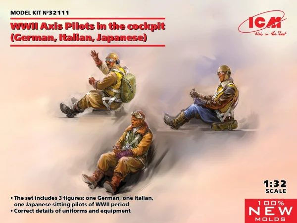 WWII Axis Pilots in the cockpit (German - Italian - Japanese)
