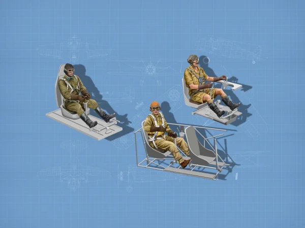 WWII Allies Pilots in the cockpit (British - American - Soviet)