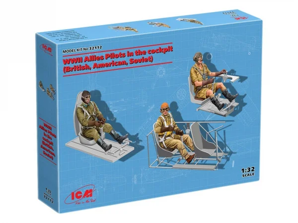 WWII Allies Pilots in the cockpit (British - American - Soviet)