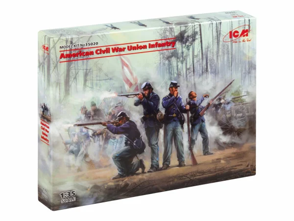 American Civil War Union Infantry 4 Figures