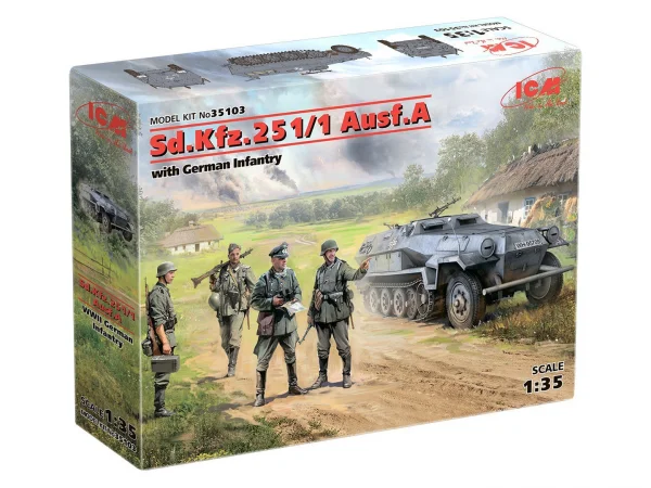 Sd.Kfz.251/1 Ausf.A with German Infantry