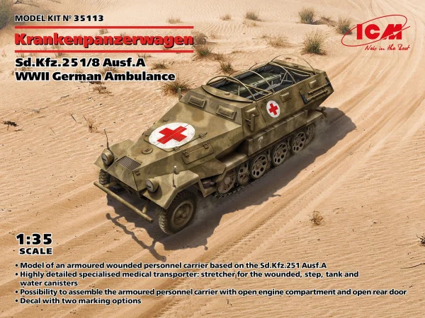 Sd.Kfz.251:8 Ausf.A Krankenpanzerwagen - WWII German Ambulance