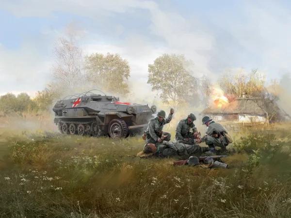 Krankenpanzerwagen
Sd.Kfz.251:8 Ausf.A - WWII German Ambulance with Military Medical Personnel