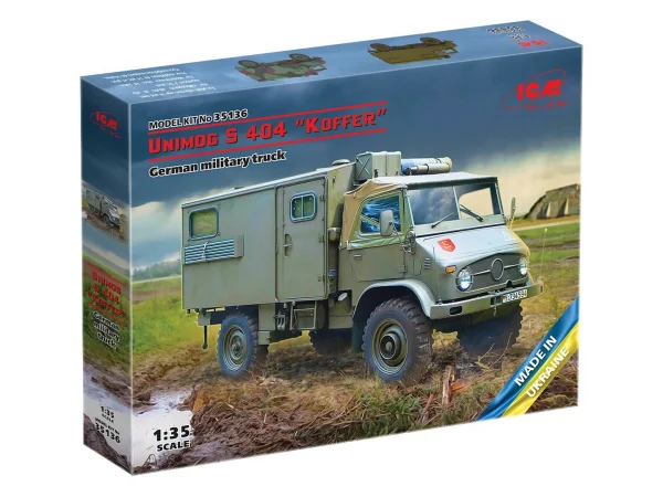 Unimog S 404 with box body - German military truck