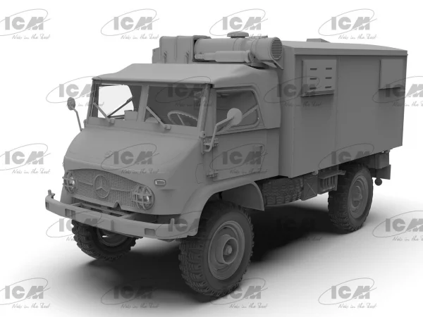 Unimog S 404 with box body - German military truck