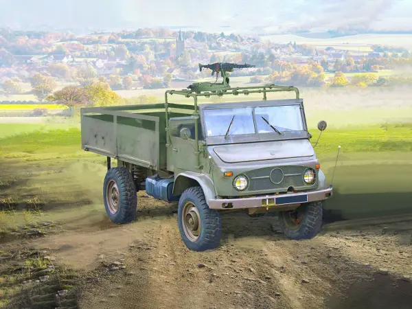 Unimog S 404 with Drehringlafette Ring Mount — image 1 of 10