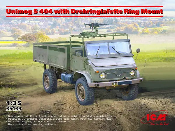 Unimog S 404 with Drehringlafette Ring Mount — image 2 of 10