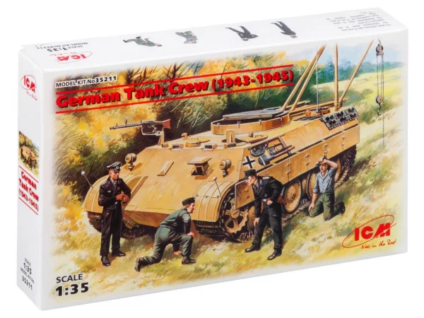 German Tank Crew (1943-1945) (4 figures - 1 officer - 1 unterofficer - 2 soldiers)