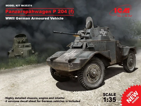 Panzerspähwagen P 204 (f) - WWII German Armoured Vehicle