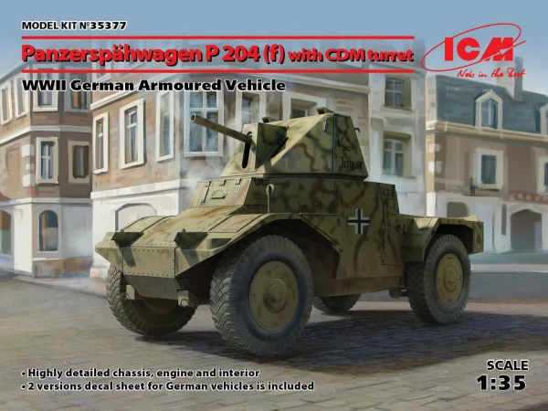 Panzerspähwagen P 204 (f) with CDM turret - WWII German Armoured Vehicle