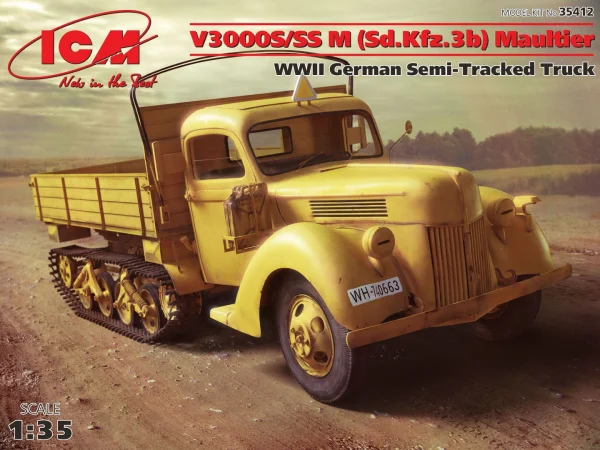 V3000S/SS M (Sd.Kfz.3b) Maultier - WWII German Semi-Tracked Truck