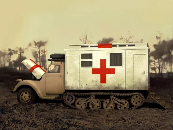 V3000S/SS M Maultier with Shelter - WWII German Truck