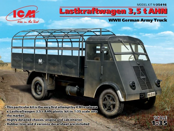Lastkraftwagen 3 - 5 t AHN - WWII German Army Truck — image 2 of 3
