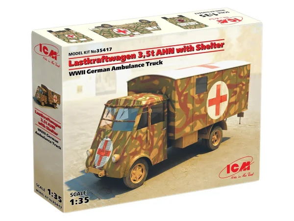 Lastkraftwagen 3 - 5 t AHN with Shelter - WWII German Ambulance Truck