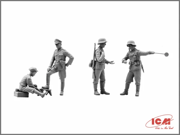 Admiral Cabriolet - WWII German Staff Car with Figures