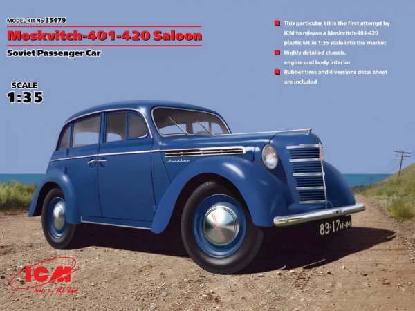 Moskvitch-401-420 Saloon - Soviet Passenger Car