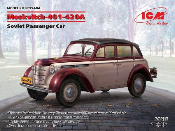 Moskvitch-401-420A - Soviet Passenger Car