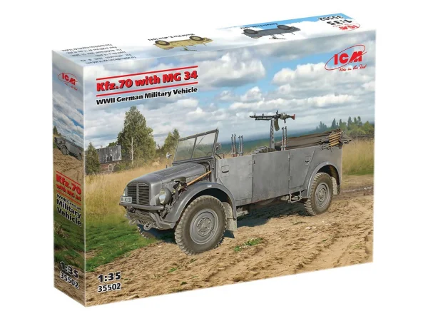Kfz.70 with MG 34 - WWII German Military Vehicle