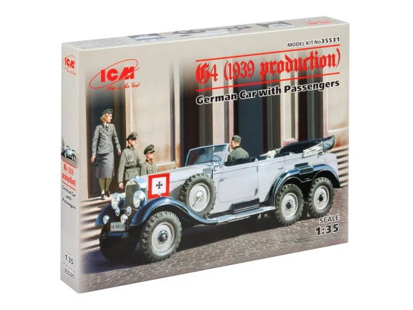 G4 (1939 production) - German Car with Passengers (4 figures)