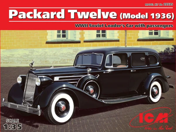 Packard Twelve (Model 1936) - WWII Soviet LeadersCar with Passengers (5 figures)