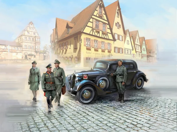 Typ 320 (W142) Saloon with German Staff Personnel