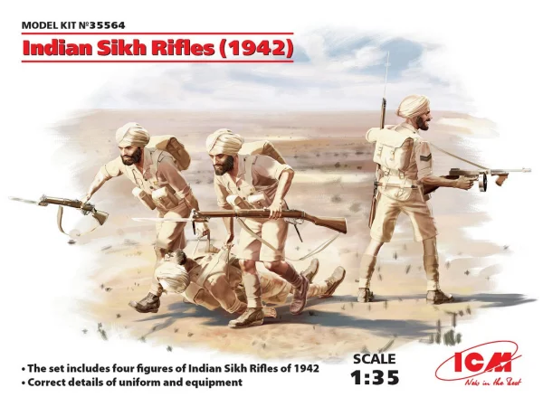 Indian Sikh Rifles (1942) (4 figures)