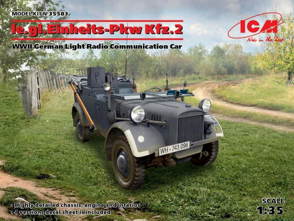 le.gl.Einheitz-Pkw Kfz.2 - WWII German Light Radio Communication Car