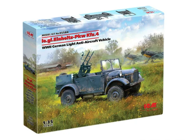 le.gl.Einheitz-Pkw Kfz.4 - WWII German Light Anti-Aircraft Vehicle