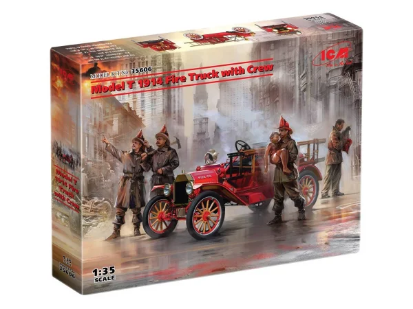 Model T 1914 Fire Truck with Crew