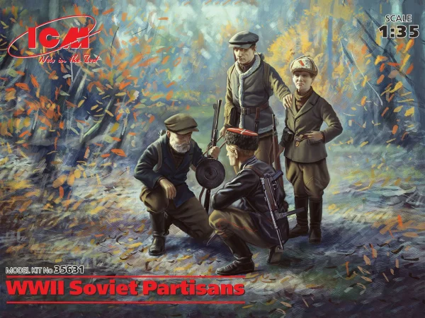 WWII Soviet Partisans (4 figures)