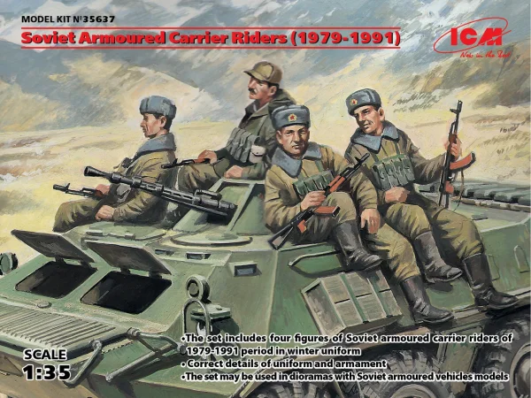 Soviet Armored Carrier Riders (1979-1991) - (4 figures)
