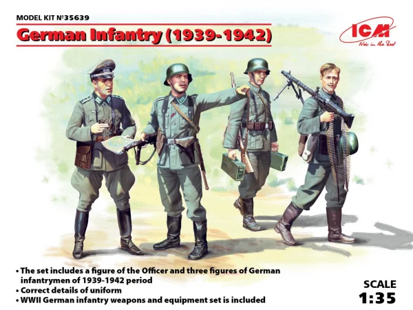 German Infantry (1939-1942) (4 figures)