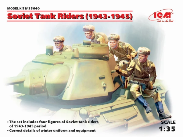 Soviet Tank Riders (1943-1945) (4 figures)