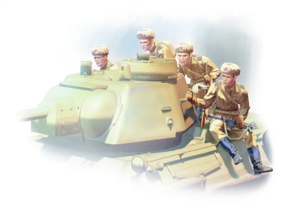 Soviet Tank Riders (1943-1945) (4 figures)