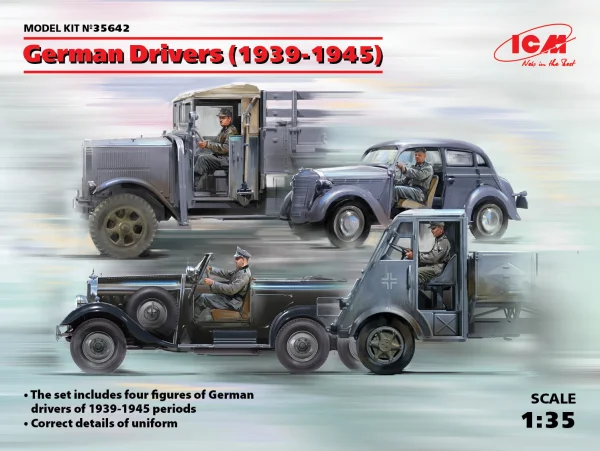 German Drivers (1939-1945) 4 Figures
