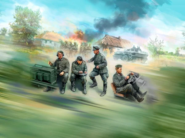 German Command Vehicle Crew (1939-1942) 4 Figures