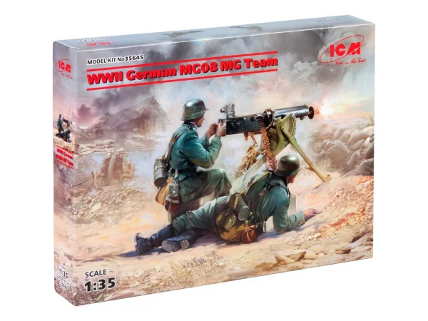 WWII German MG08 MG Team (2 figures)