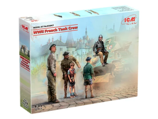 WWII French Tank Crew (4 figures)